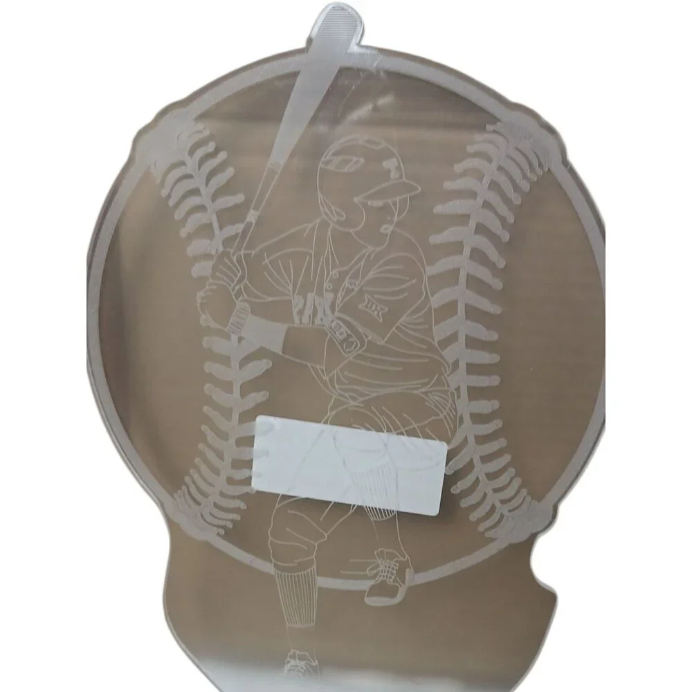 Baseball-Themed LED Night Light With Remote Control USB & Battery Powered Color